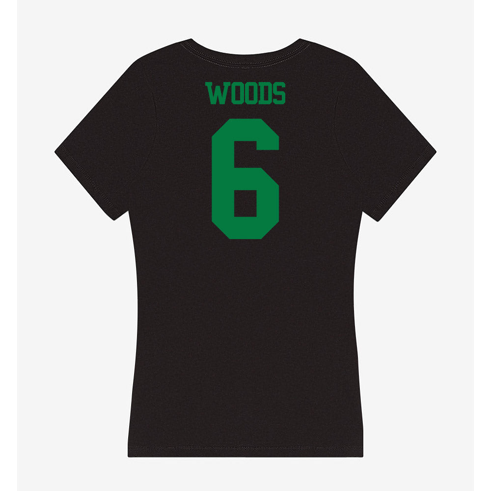 Oregon - NCAA Acrobatics & Tumbling : Nevaeh Woods - Women's V-Neck T-Shirt-1