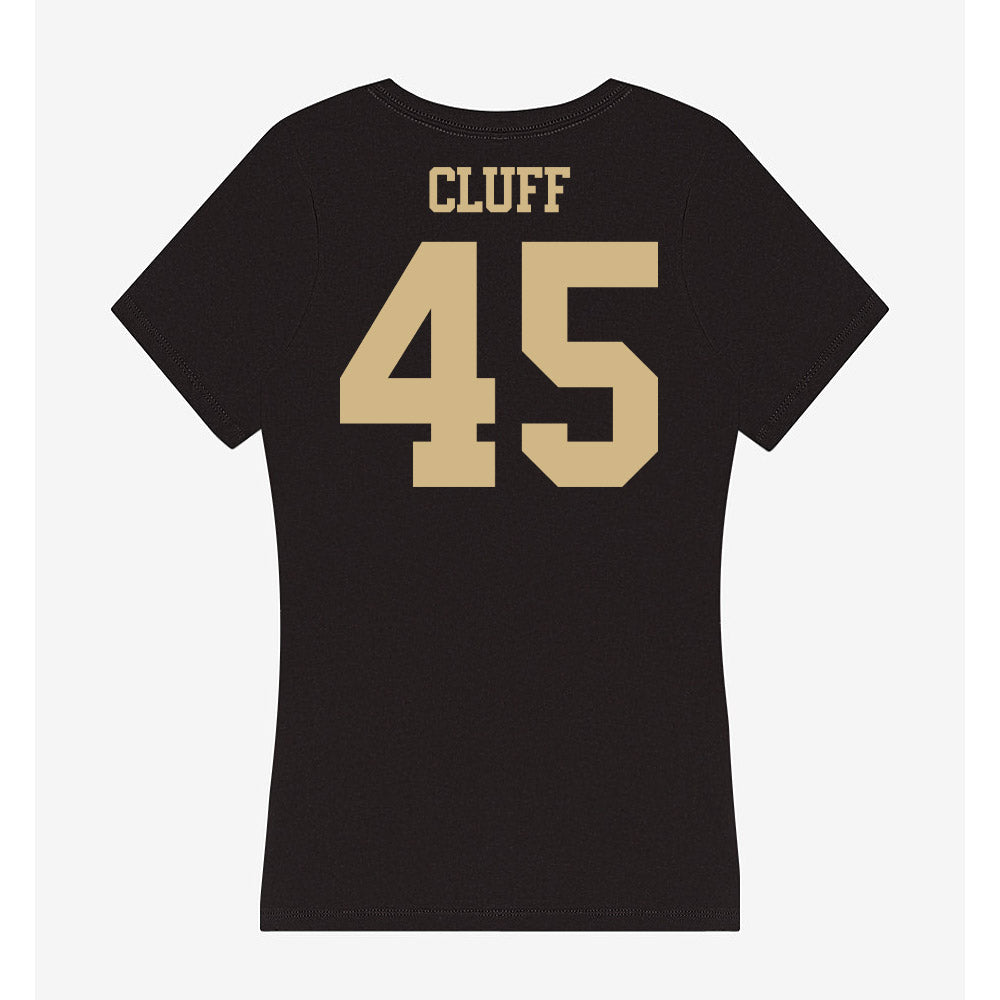 Purdue - NCAA Men's Basketball : Oscar Cluff - Women's V-Neck T-Shirt-1