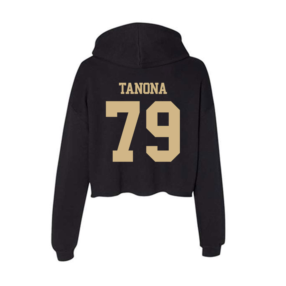 Purdue - NCAA Football : Joey Tanona - Women's Crop Fleece Hoodie-1