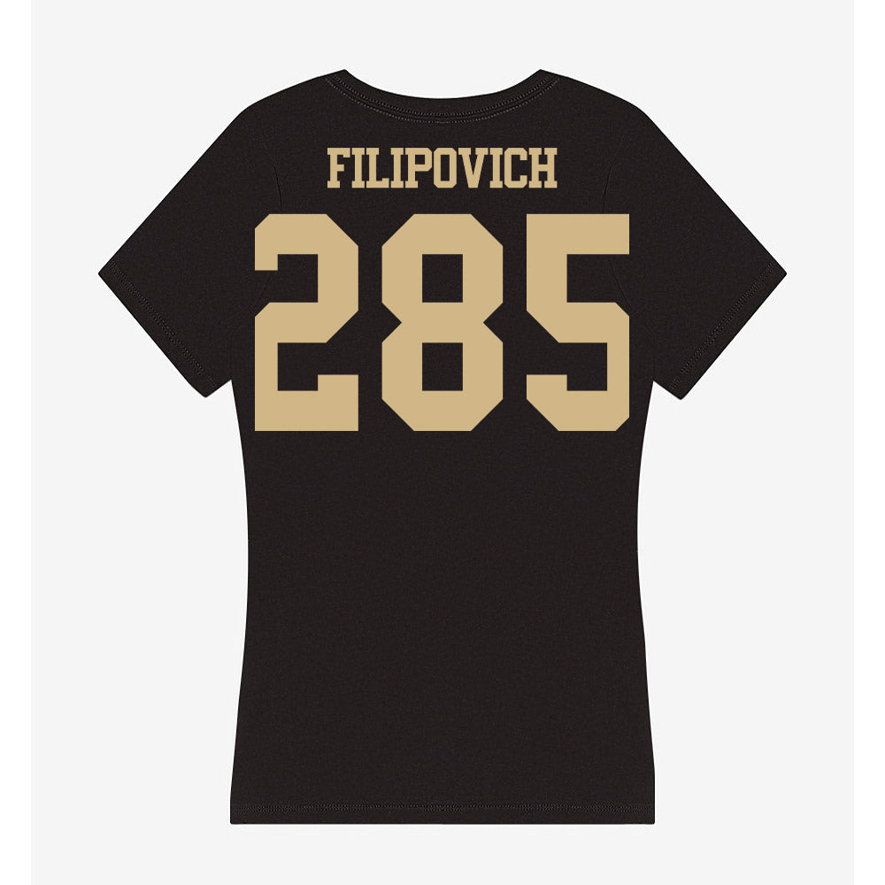 Purdue - NCAA Wrestling : Hayden Filipovich - Women's V-Neck T-Shirt-1