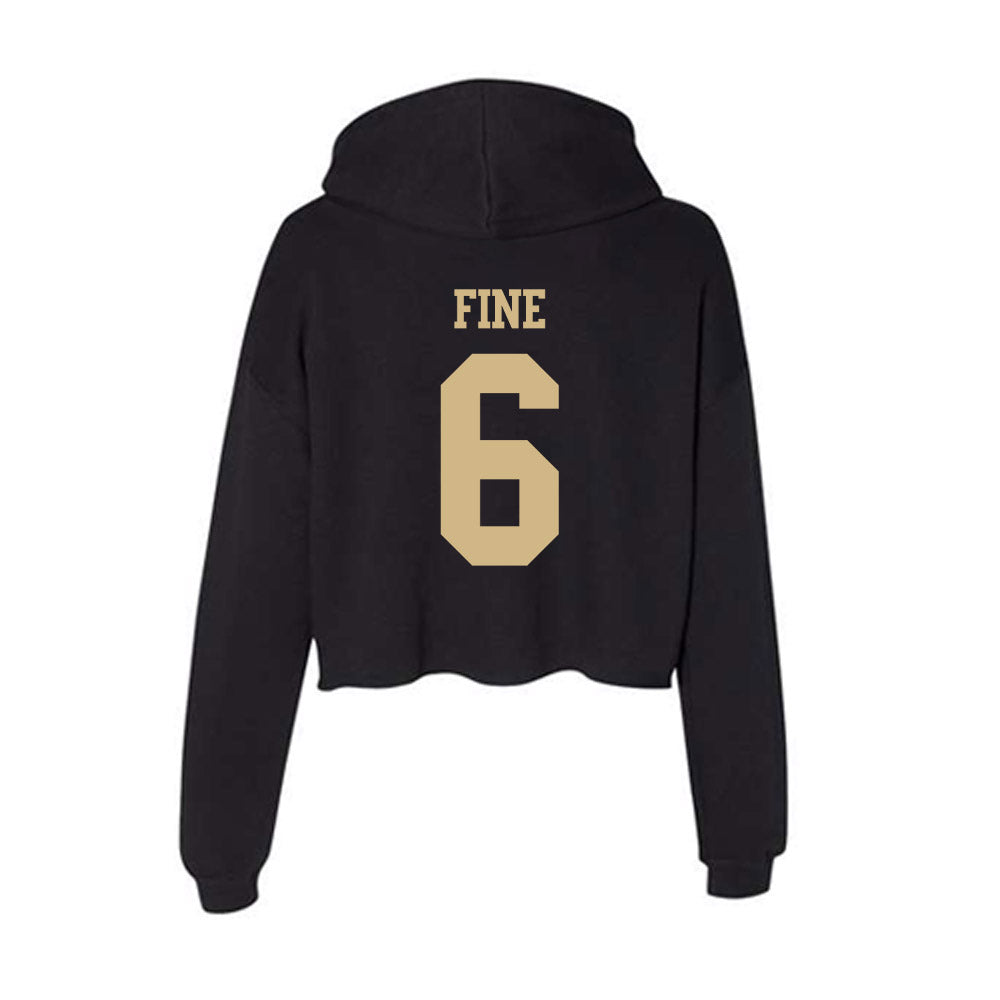 Purdue - NCAA Men's Basketball : Aaron Fine - Women's Crop Fleece Hoodie-1