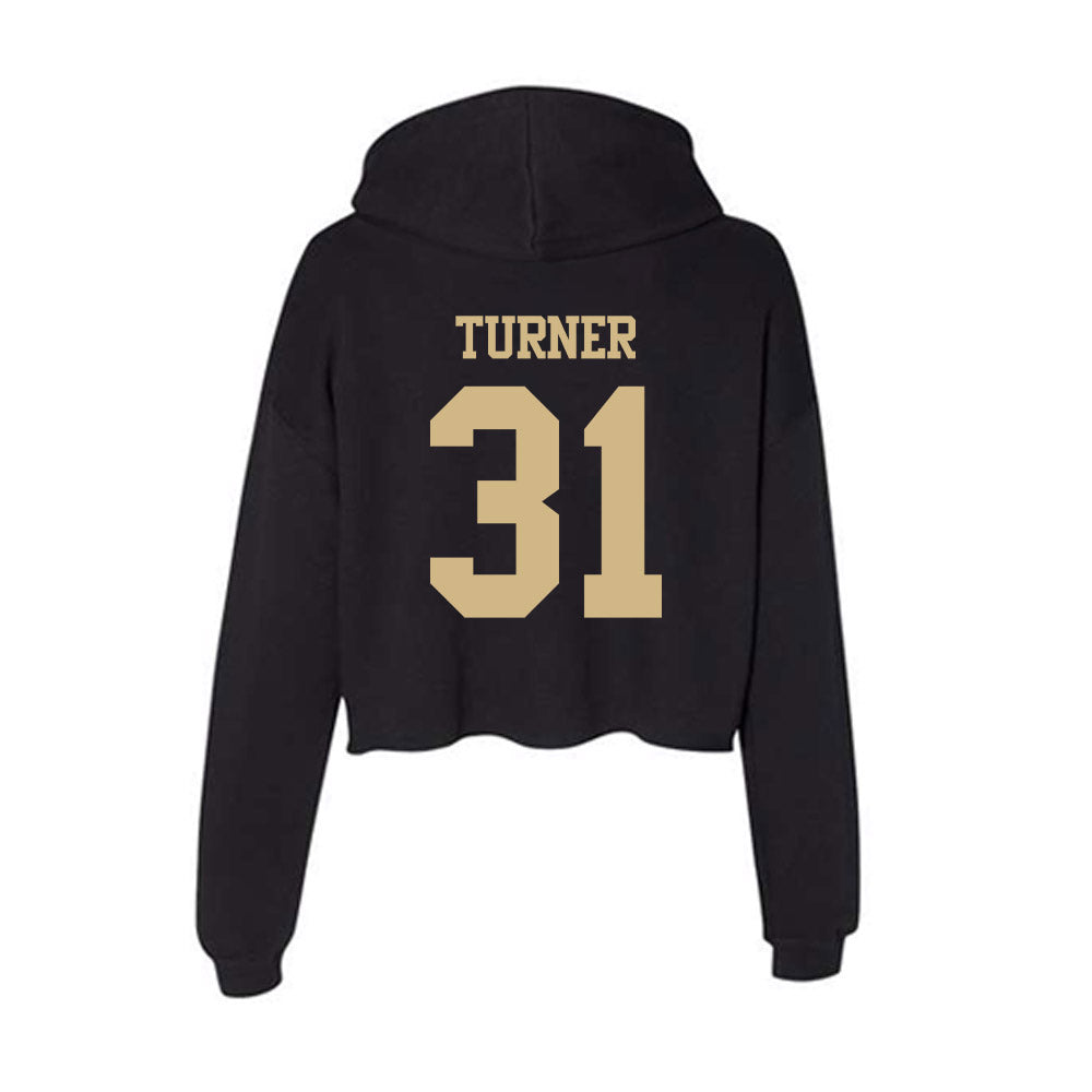 Purdue - NCAA Women's Soccer : Allyssa Turner - Women's Crop Fleece Hoodie-1
