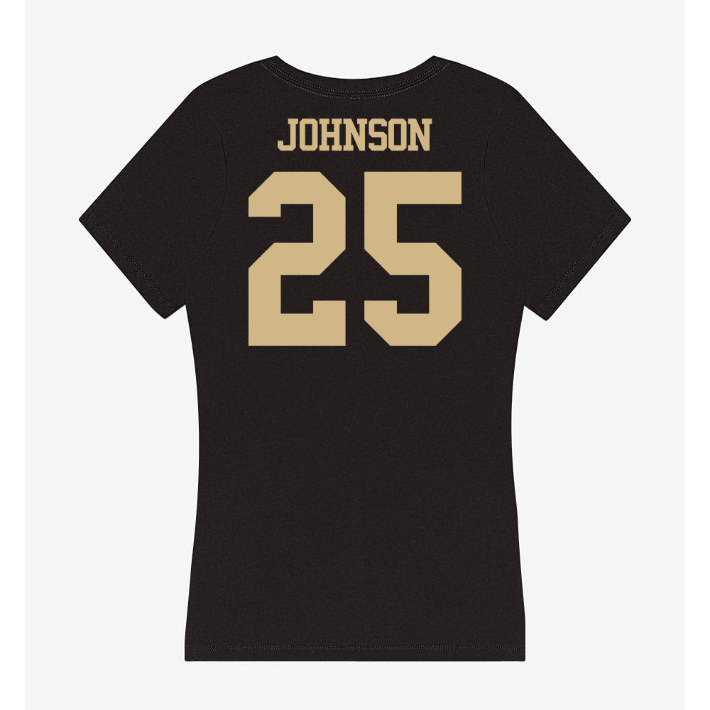 Purdue - NCAA Men's Basketball : JaJuan Johnson - Women's V-Neck T-Shirt-1