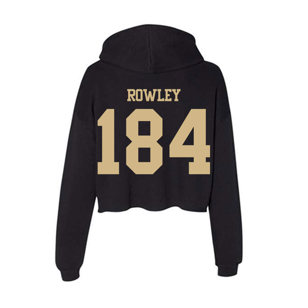 Purdue - NCAA Wrestling : James Rowley - Women's Crop Fleece Hoodie-1