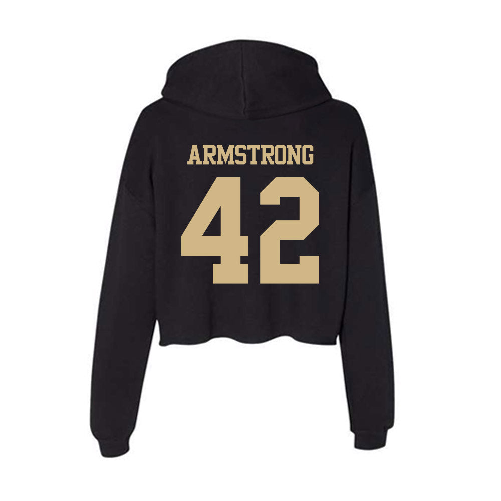 Purdue - NCAA Softball : Ansley Armstrong - Women's Crop Fleece Hoodie-1