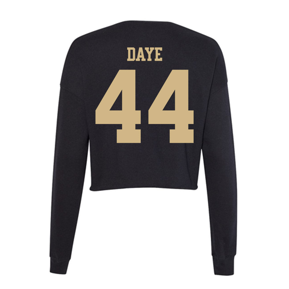 Purdue - NCAA Women's Basketball : Tara Daye - Women's Cropped Crew Fleece-1