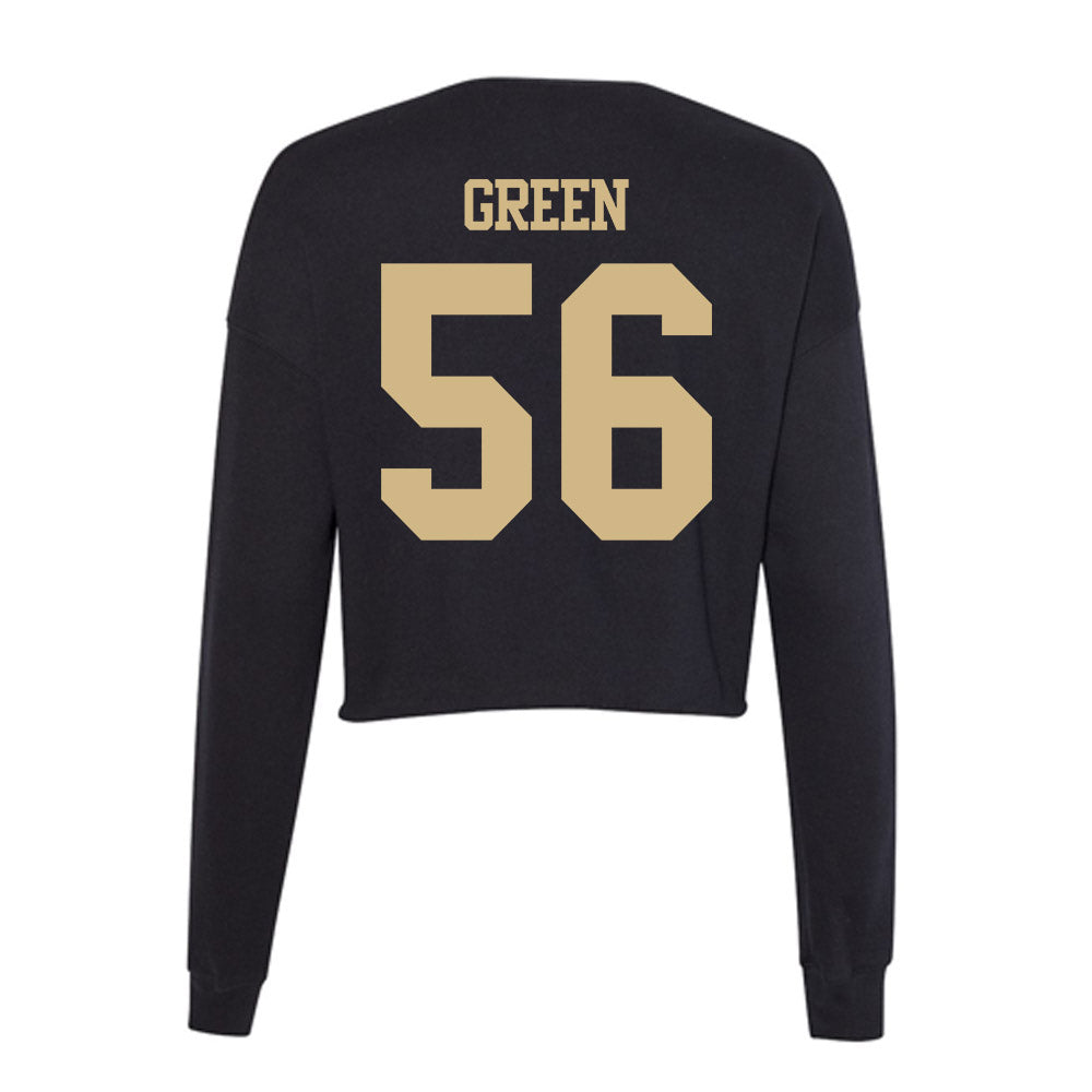 Purdue - NCAA Football : Tyrell Green - Women's Cropped Crew Fleece-1