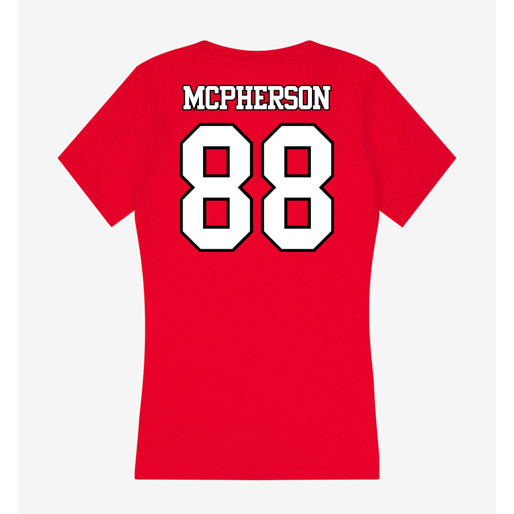 Maryland - NCAA Men's Lacrosse : Hamish McPherson - Women's V-Neck T-Shirt-1
