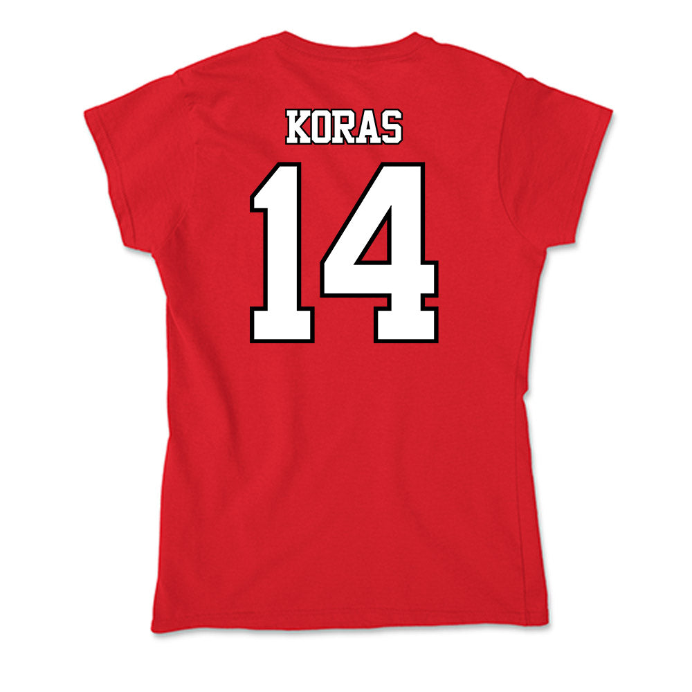 Maryland - NCAA Men's Lacrosse : Charlie Koras - Soft Style Women’s T-Shirt-1
