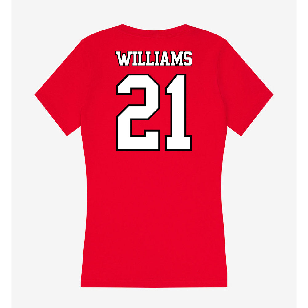 Maryland - NCAA Football : Sean Williams - Women's V-Neck T-Shirt-1