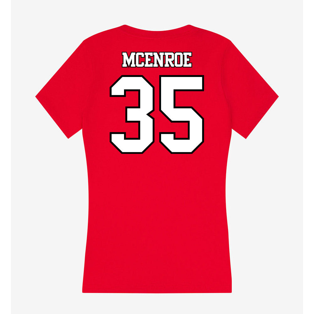 Maryland - NCAA Women's Lacrosse : Reileigh McEnroe - Women's V-Neck T-Shirt-1