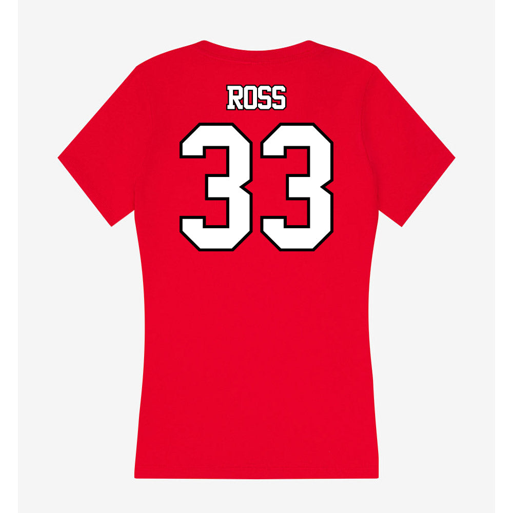 Maryland - NCAA Women's Lacrosse : Caroline Ross - Women's V-Neck T-Shirt-1