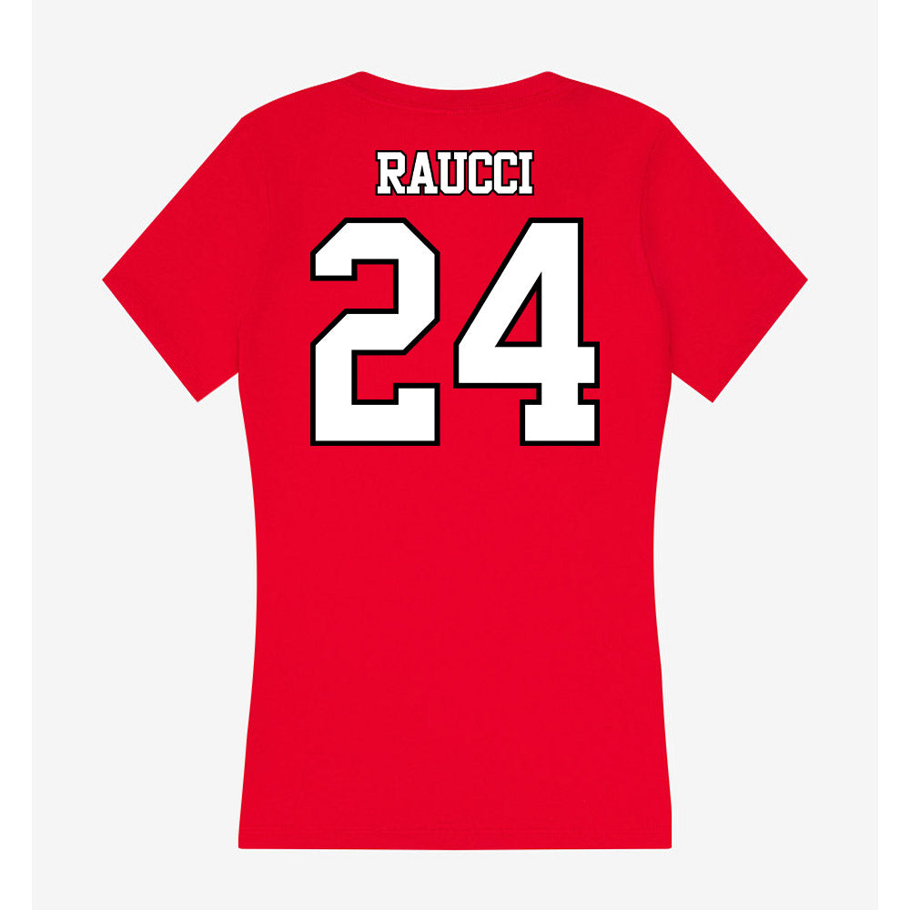 Maryland - NCAA Women's Lacrosse : Mia Raucci - Women's V-Neck T-Shirt-1