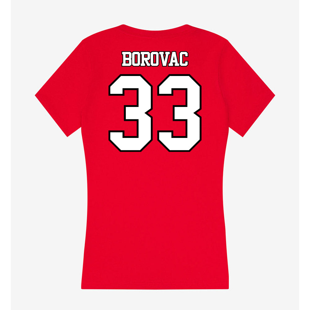 Maryland - NCAA Softball : Taylor Borovac - Women's V-Neck T-Shirt-1