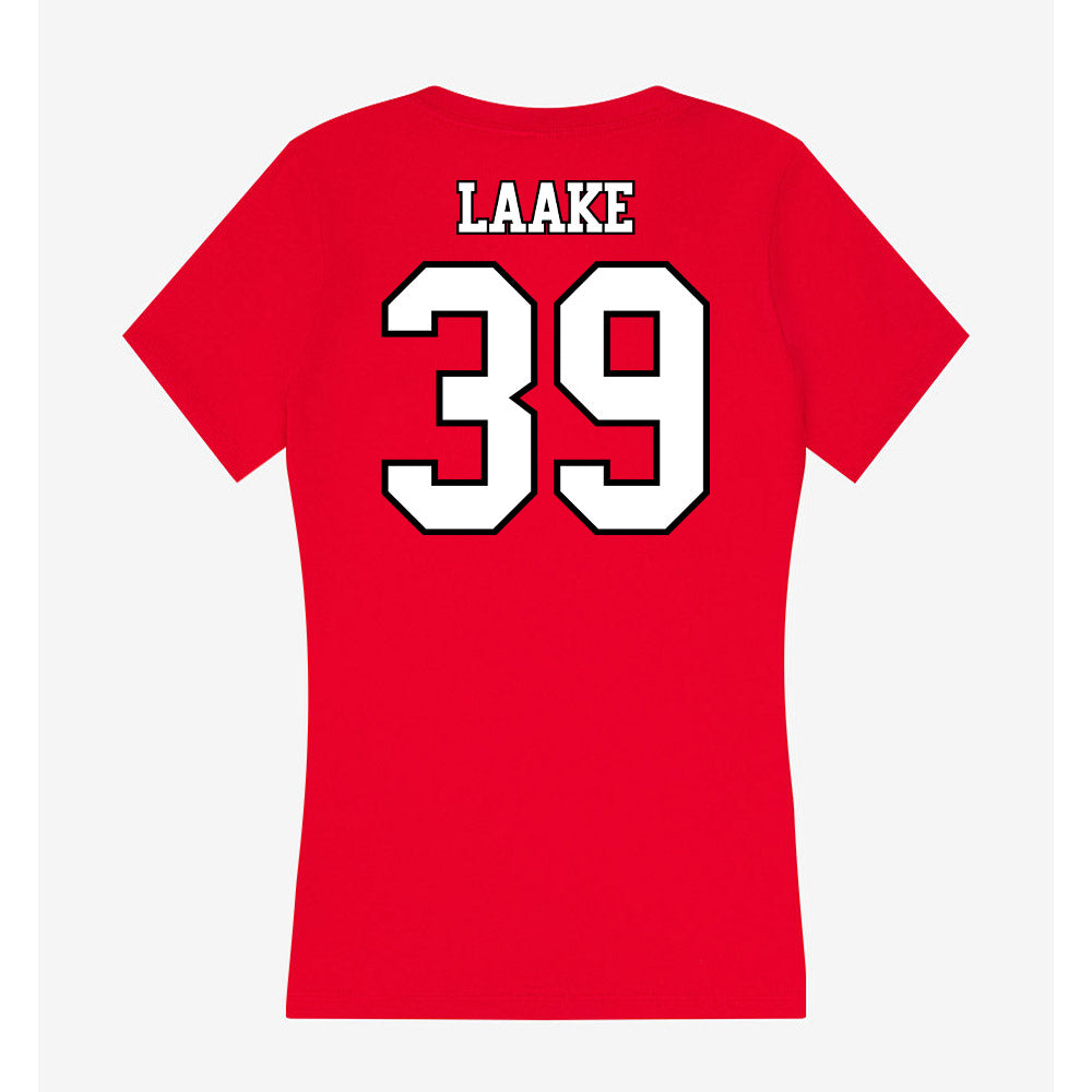 Maryland - NCAA Men's Lacrosse : Peter Laake - Women's V-Neck T-Shirt-1