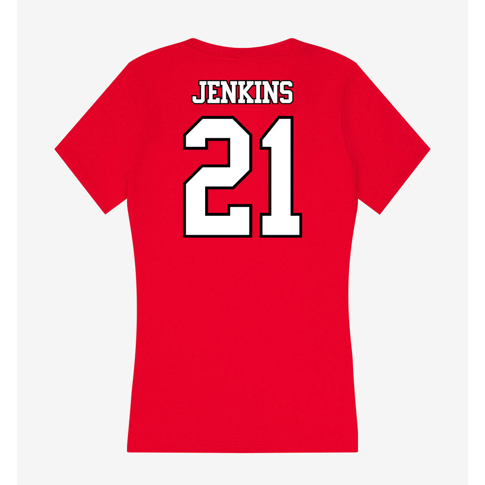 Maryland - NCAA Football : Judah Jenkins - Women's V-Neck T-Shirt-1