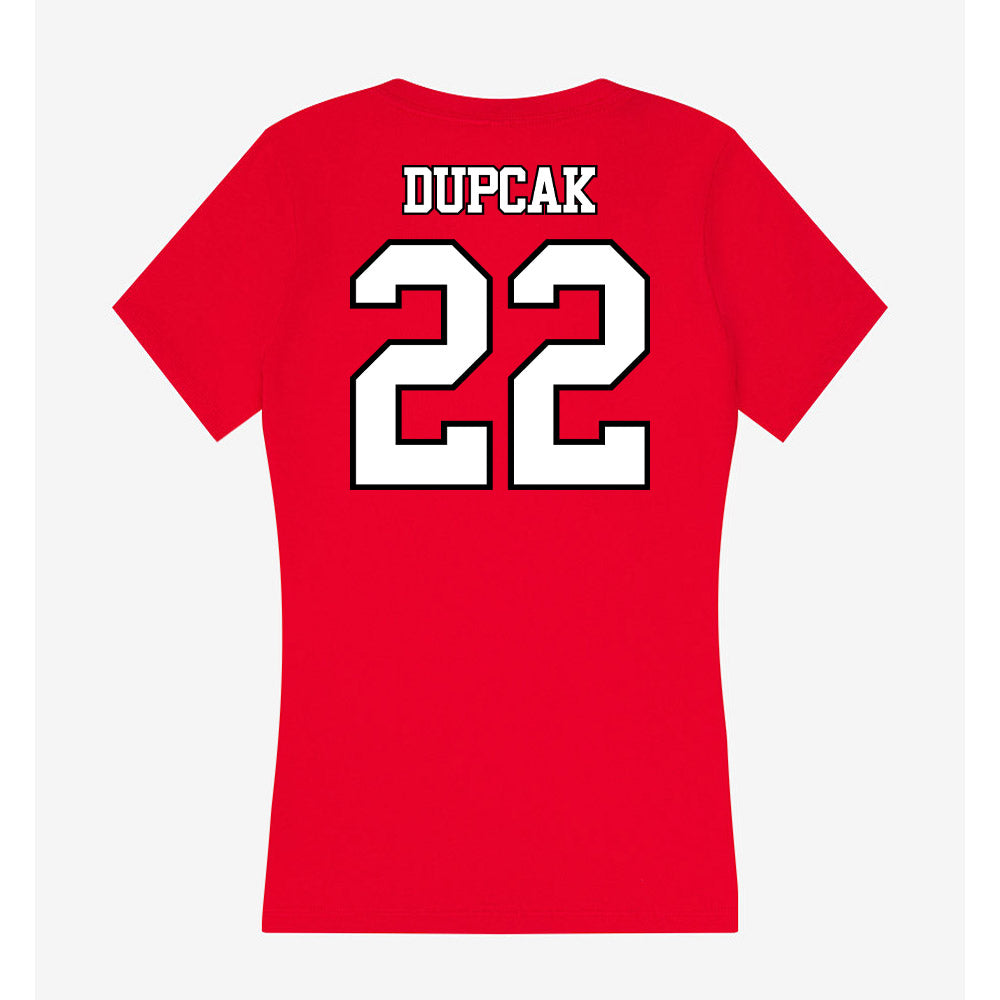 Maryland - NCAA Women's Lacrosse : Lexi Dupcak - Women's V-Neck T-Shirt-1