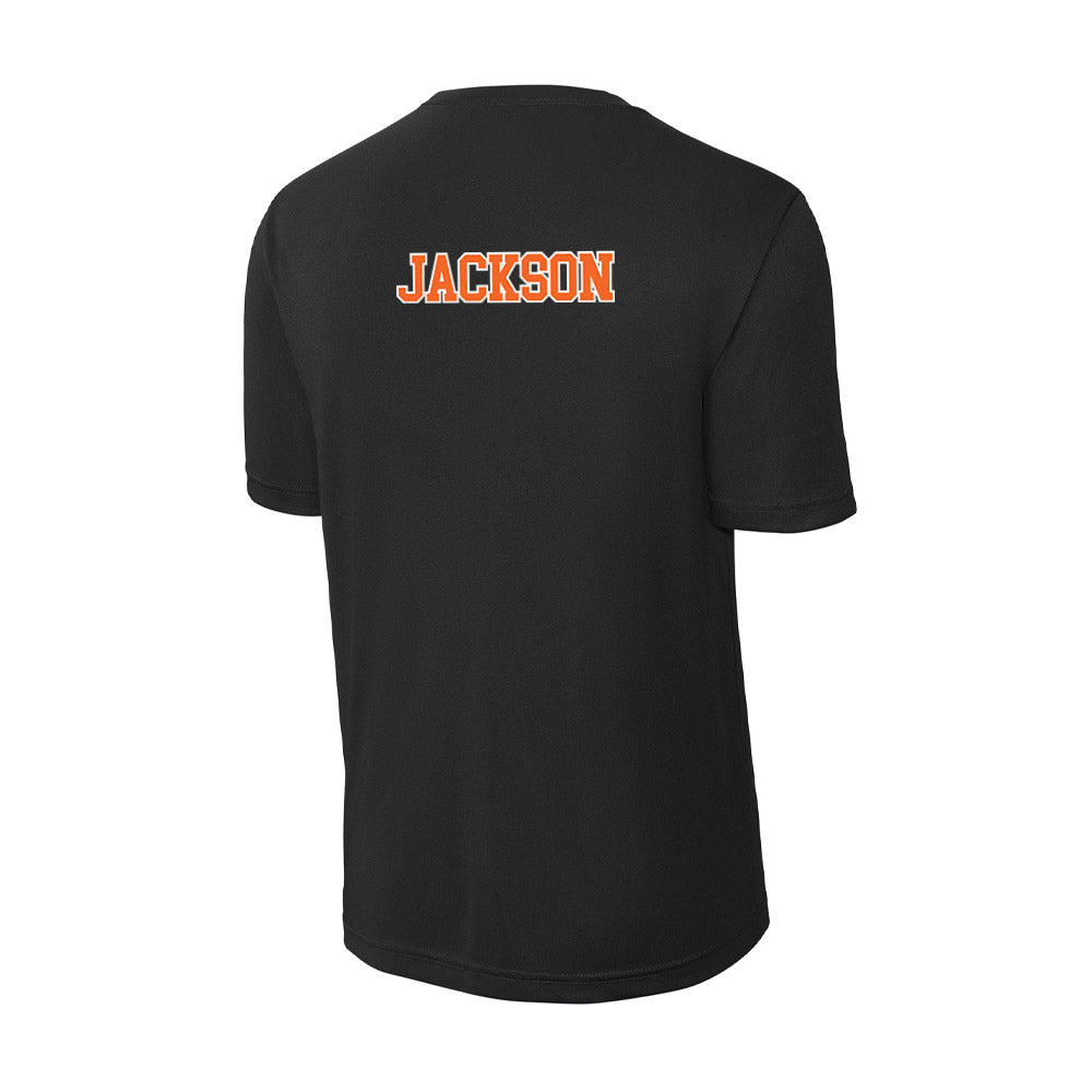 Clemson - NCAA Women's Gymnastics : Eve Jackson - Activewear T-Shirt-1