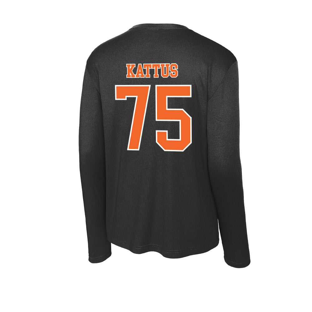 Clemson - NCAA Football : Tucker Kattus - Activewear Long Sleeve T-Shirt-1
