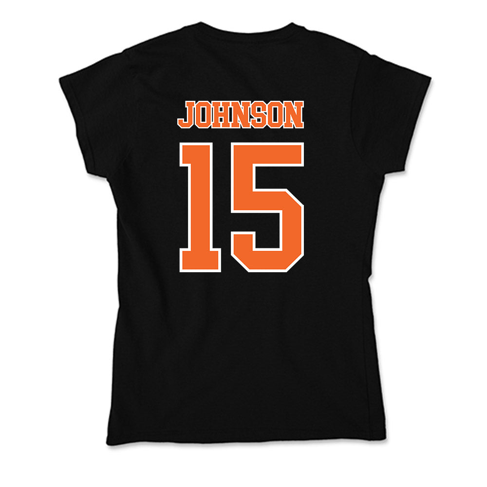 Clemson - NCAA Women's Soccer : Ella Johnson - Soft Style Women’s T-Shirt-1
