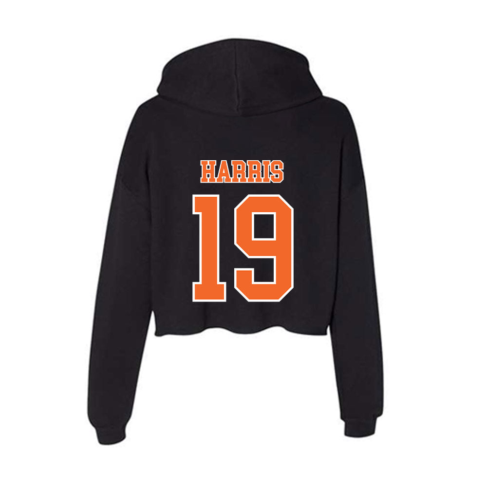 Clemson - NCAA Women's Soccer : Juju Harris - Women's Crop Fleece Hoodie-1