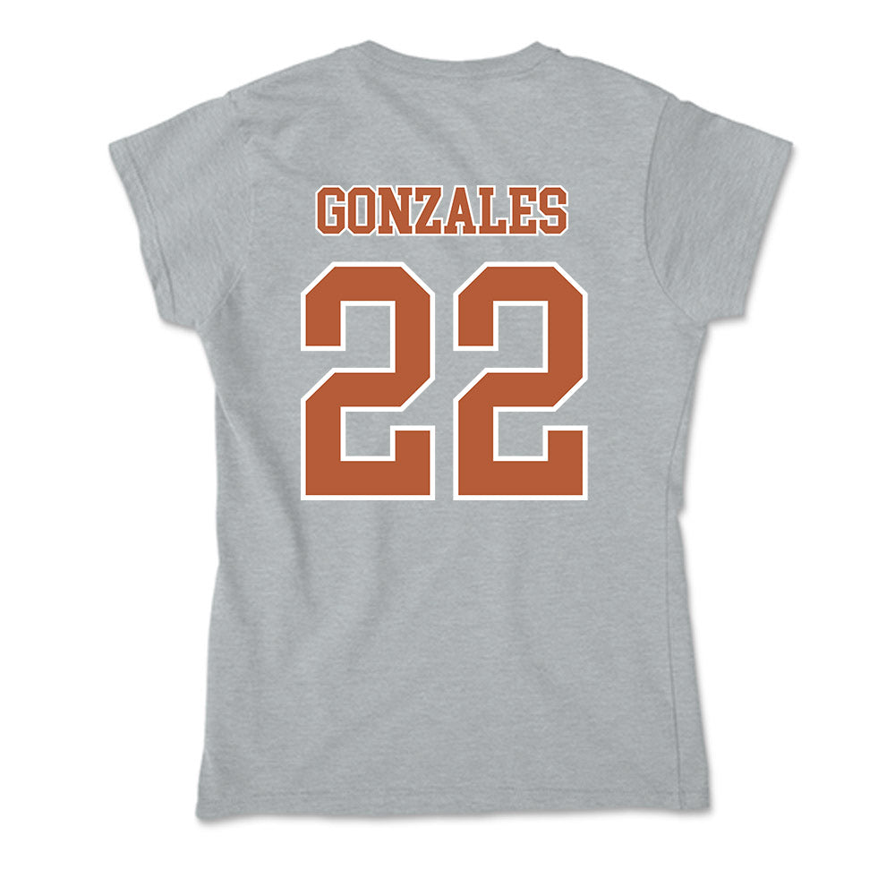 Texas - NCAA Softball : Brenlee Gonzales - Soft Style Women’s T-Shirt-1