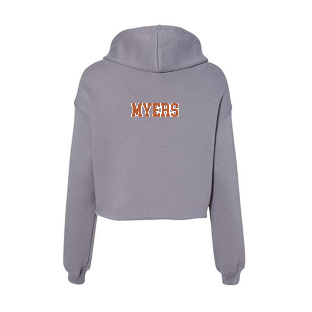 Texas - NCAA Women's Swimming & Diving : Ella Myers - Women's Crop Fleece Hoodie-1