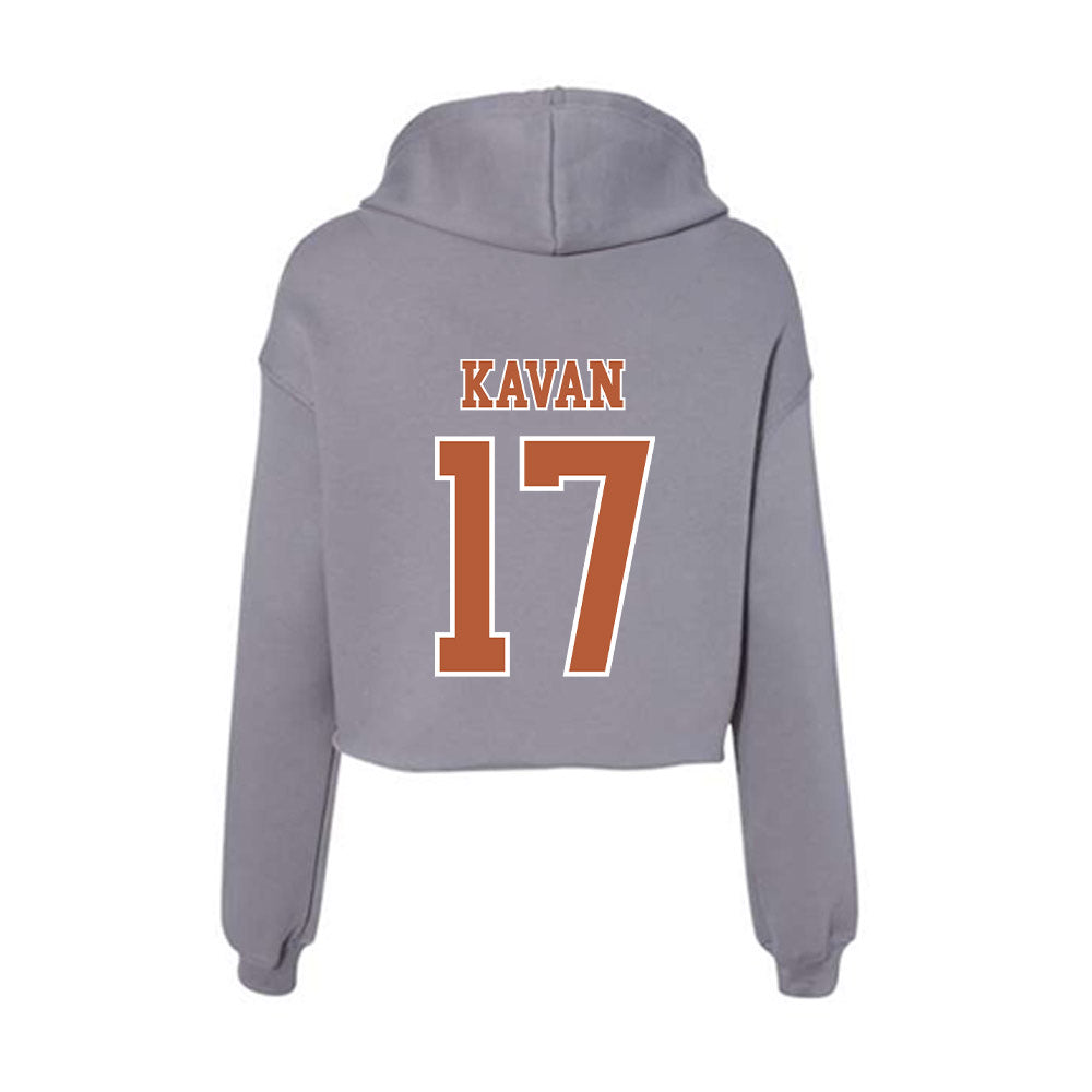 Texas - NCAA Softball : Teagan Kavan - Women's Crop Fleece Hoodie-1