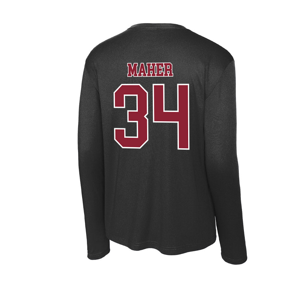 UMass - NCAA Men's Lacrosse : Liam Maher - Activewear Long Sleeve T-Shirt-1