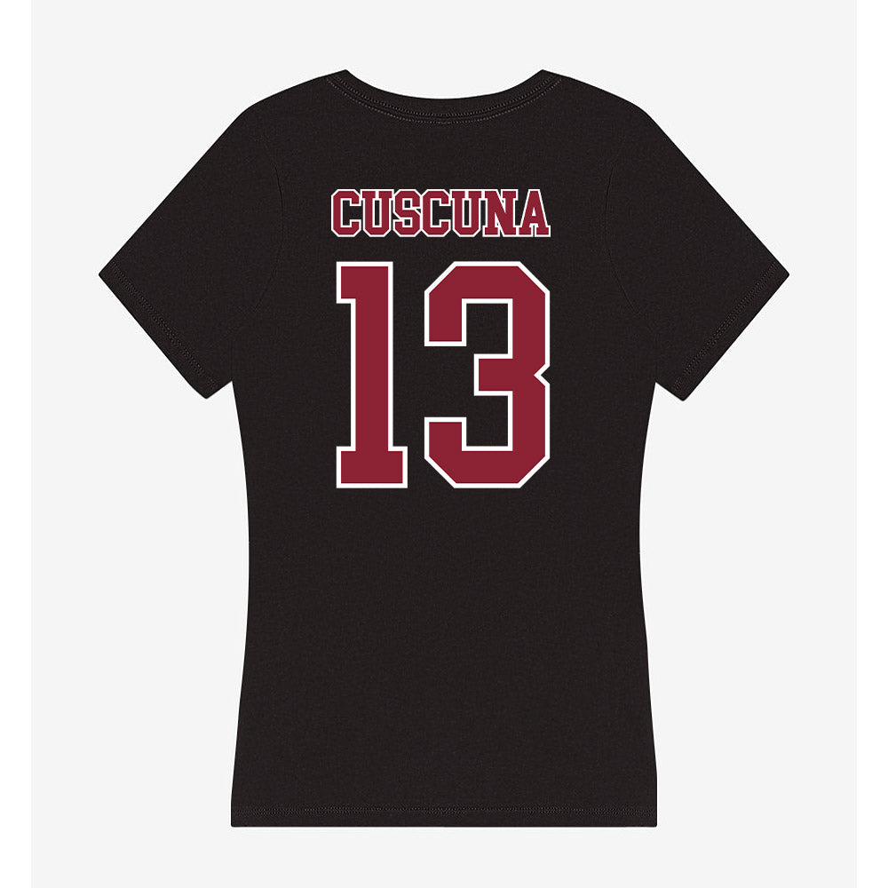 UMass - NCAA Women's Soccer : Skye Cuscuna - Women's V-Neck T-Shirt-1