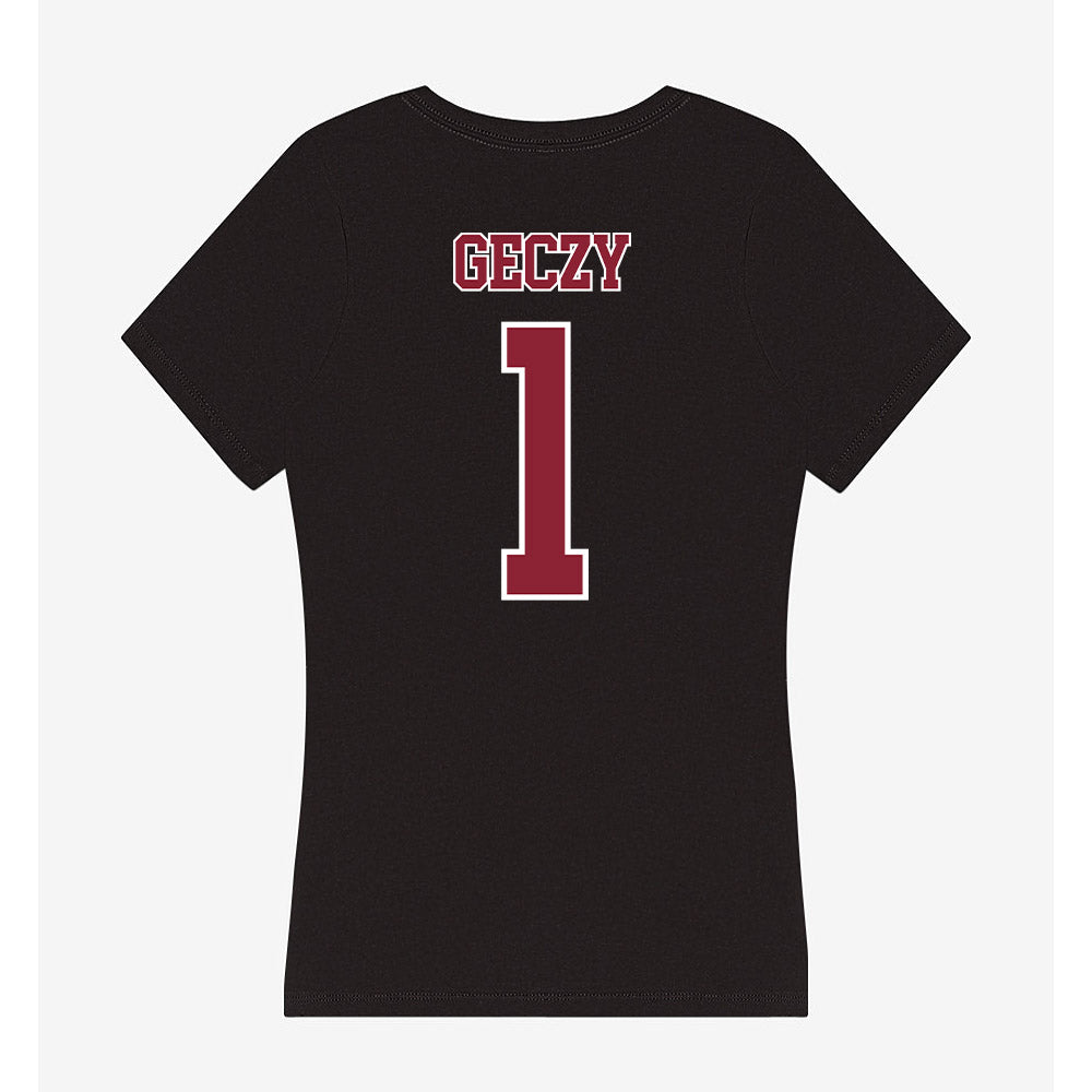 UMass - NCAA Men's Soccer : Alex Geczy - Women's V-Neck T-Shirt-1