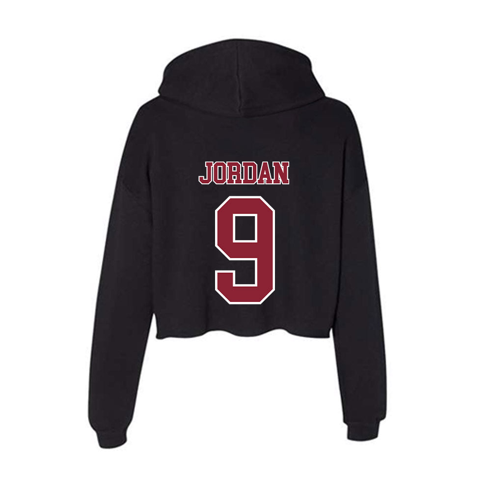 UMass - NCAA Football : Grant Jordan - Women's Crop Fleece Hoodie-1