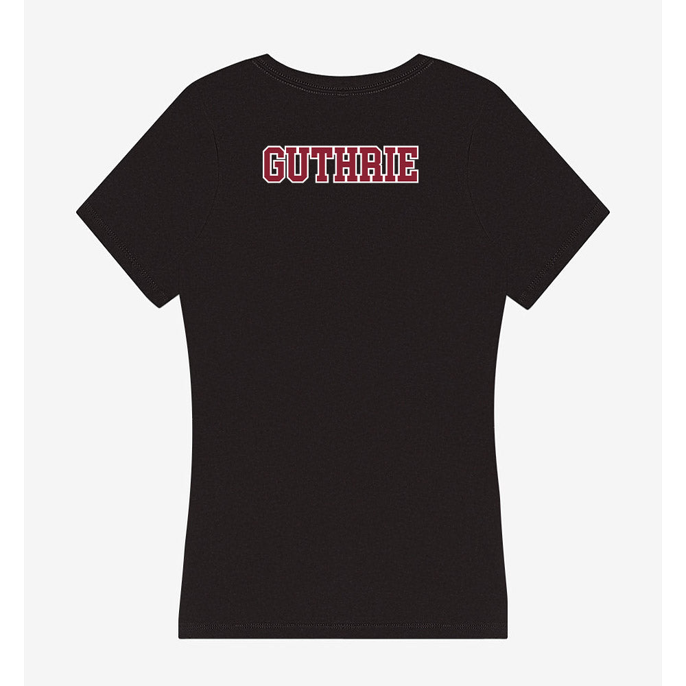 UMass - NCAA Women's Track & Field : Chloe Guthrie - Women's V-Neck T-Shirt-1