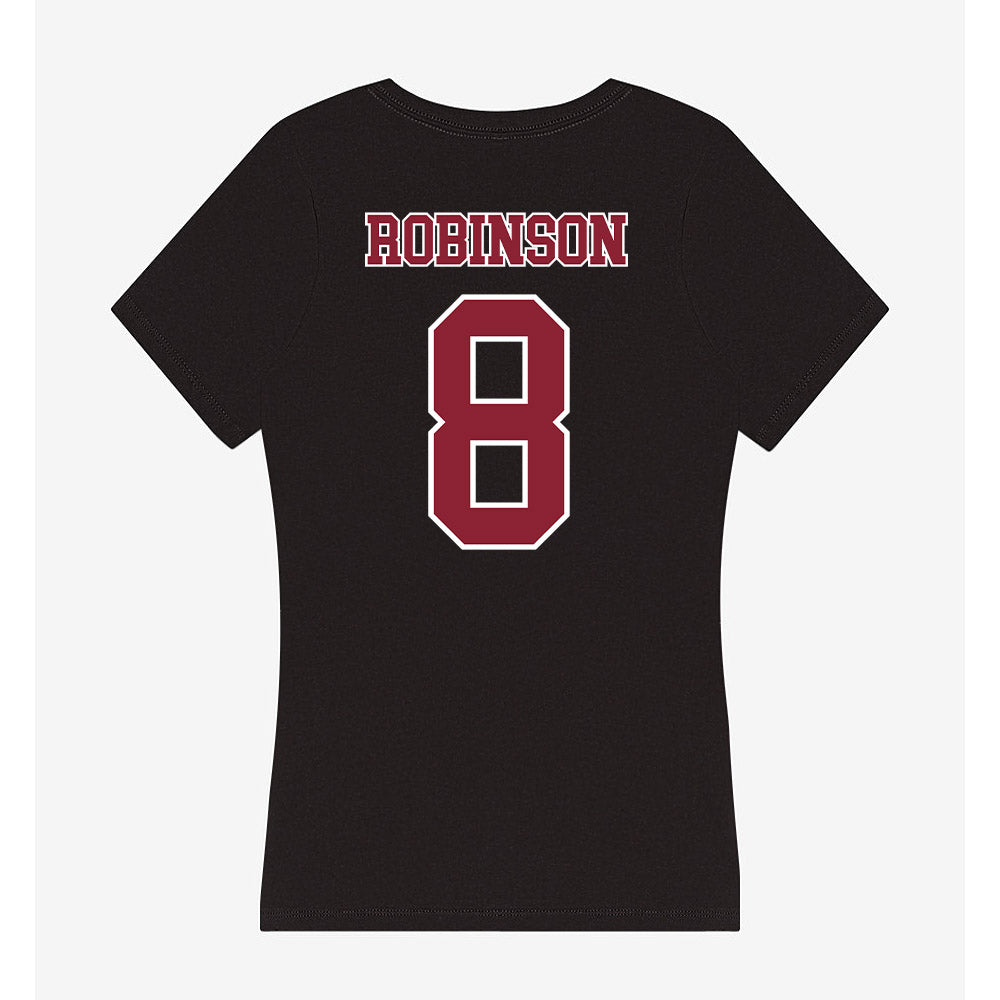 UMass - NCAA Football : Aquan Robinson - Women's V-Neck T-Shirt-1