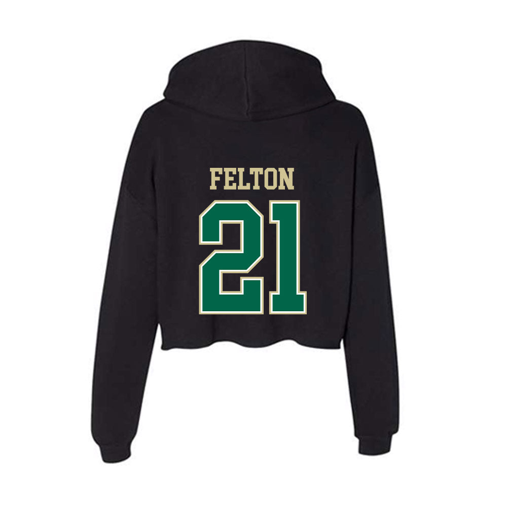 USF - NCAA Women's Soccer : Macy Felton - Women's Crop Fleece Hoodie-1