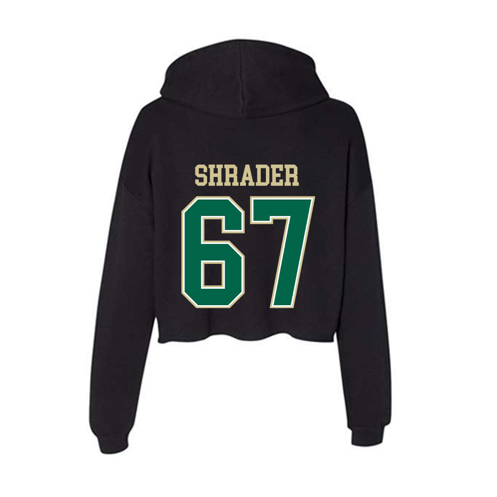 USF - NCAA Football : Thomas Shrader - Women's Crop Fleece Hoodie-1