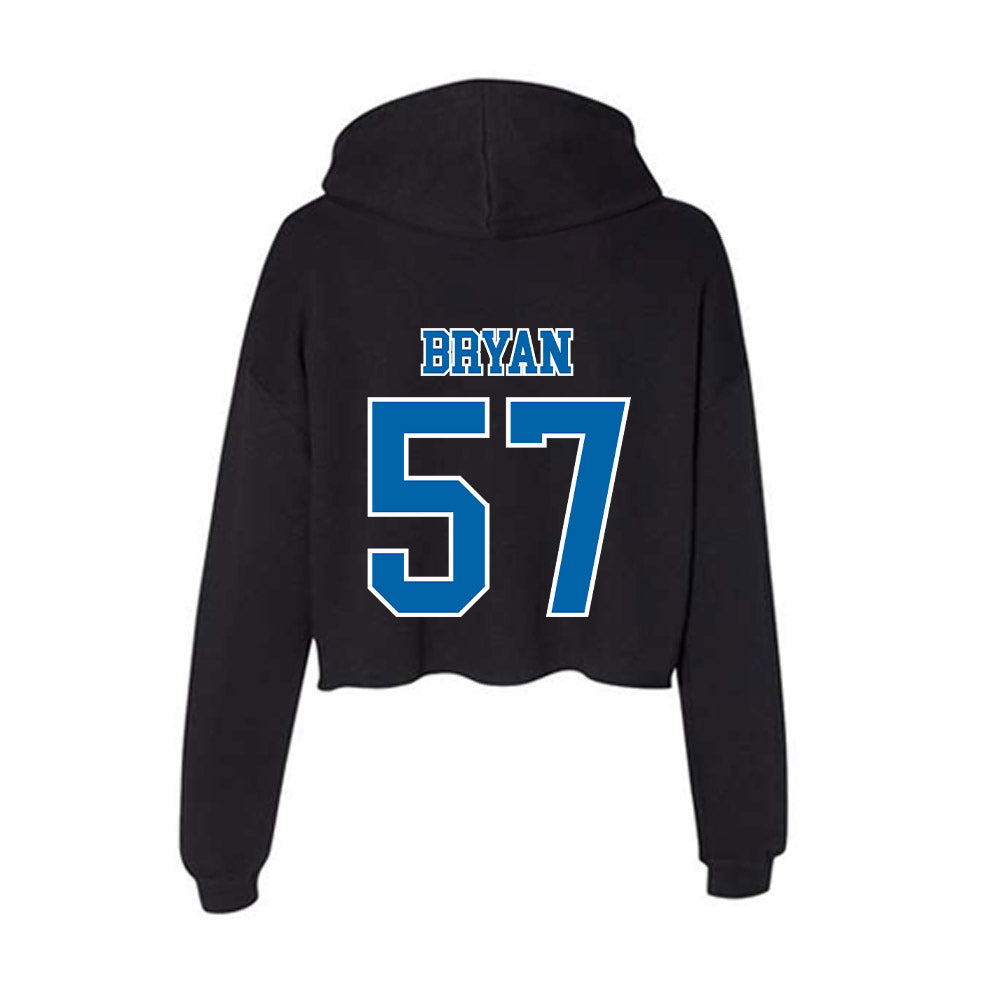 MTSU - NCAA Football : Bo Bryan - Women's Crop Fleece Hoodie-1