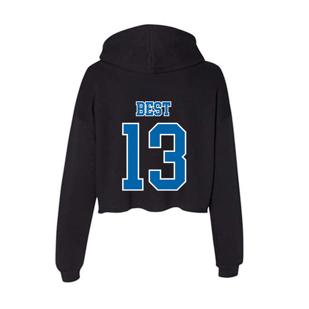 MTSU - NCAA Women's Soccer : Olivia Best - Women's Crop Fleece Hoodie-1