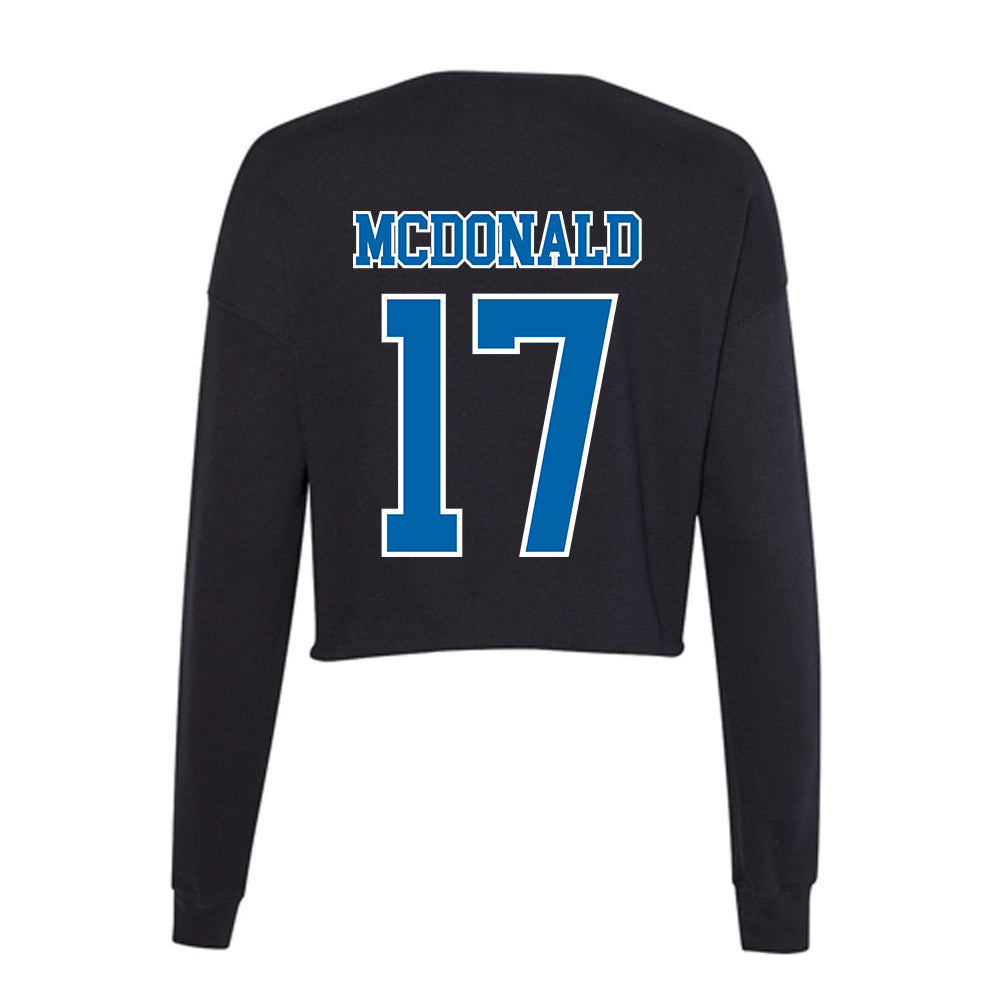 MTSU - NCAA Softball : Lucie McDonald - Women's Cropped Crew Fleece-1