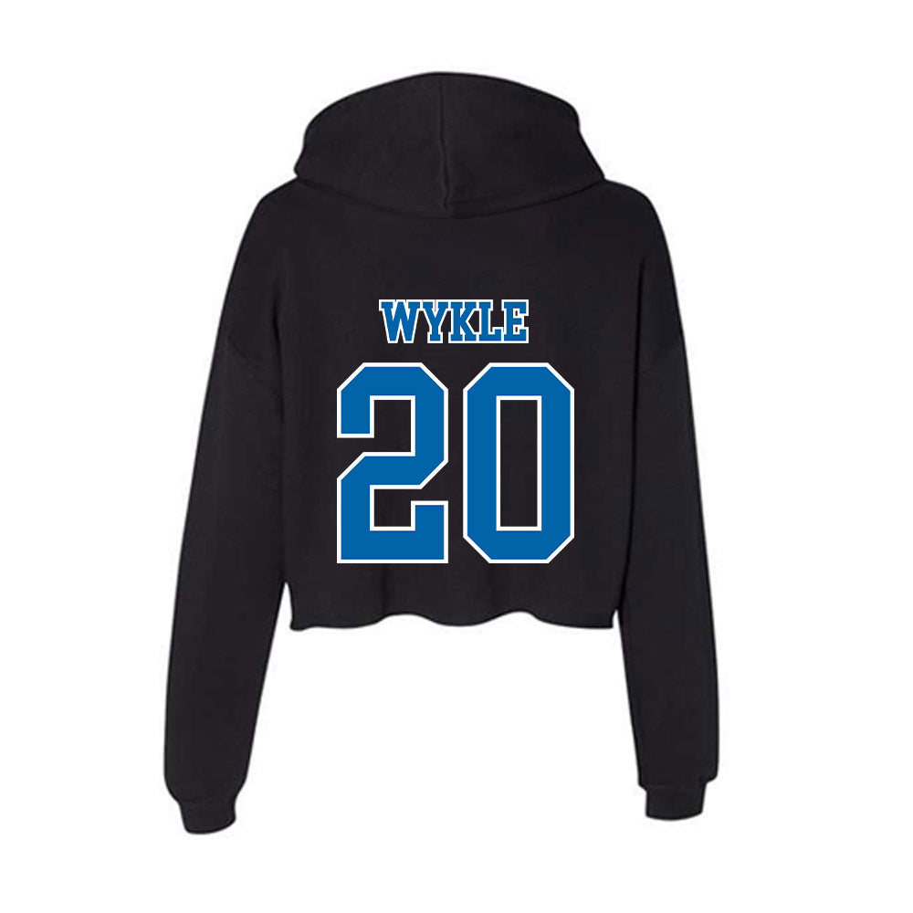 MTSU - NCAA Men's Basketball : Savon Wykle - Women's Crop Fleece Hoodie-1
