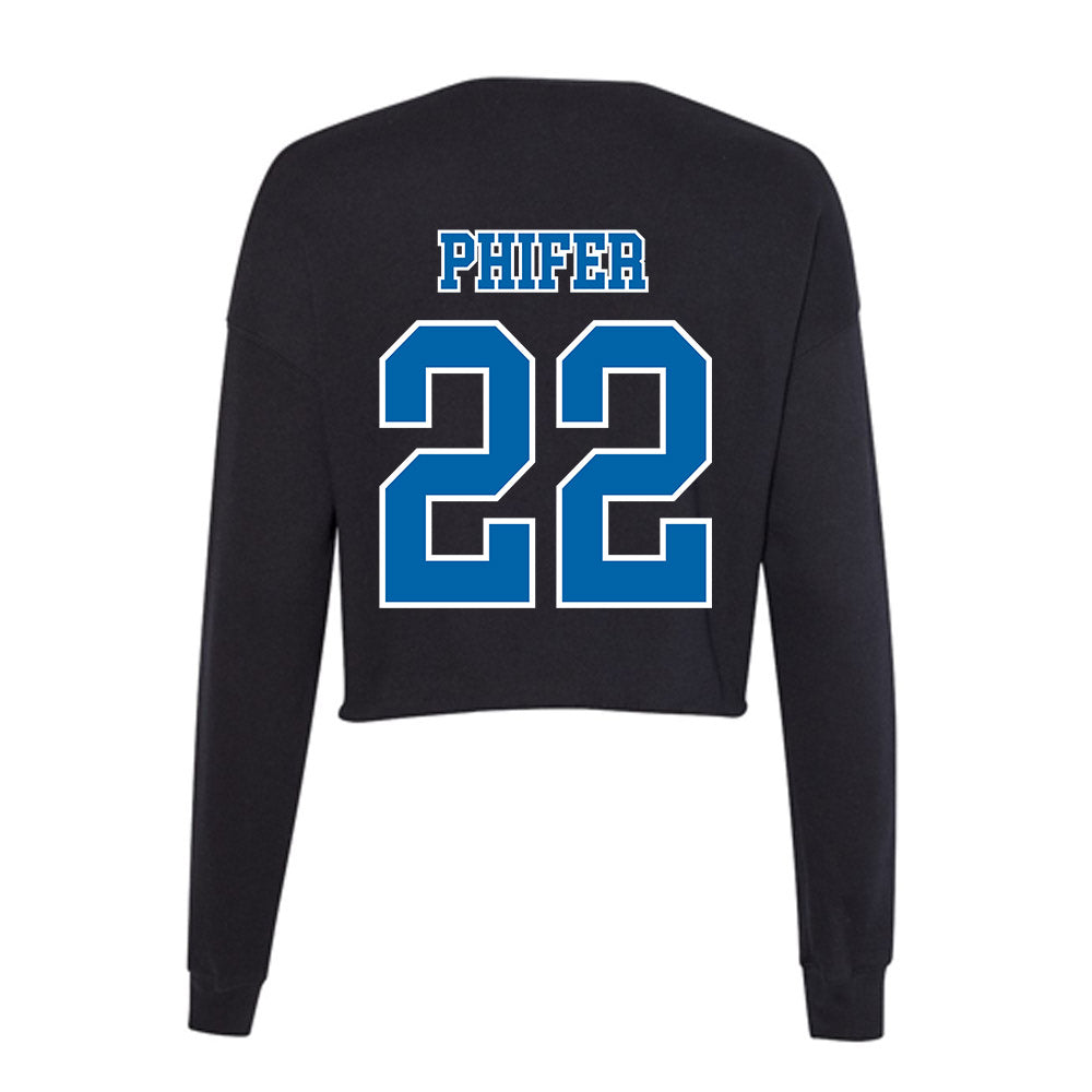 MTSU - NCAA Women's Basketball : Macie Phifer - Women's Cropped Crew Fleece-1
