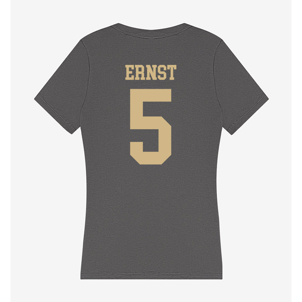 PFW - NCAA Women's Soccer : Emily Ernst - Women's V-Neck T-Shirt-1