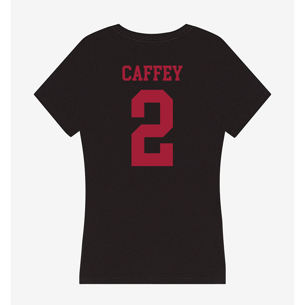 Indiana - NCAA Women's Basketball : Nevaeh Caffey - Women's V-Neck T-Shirt-1