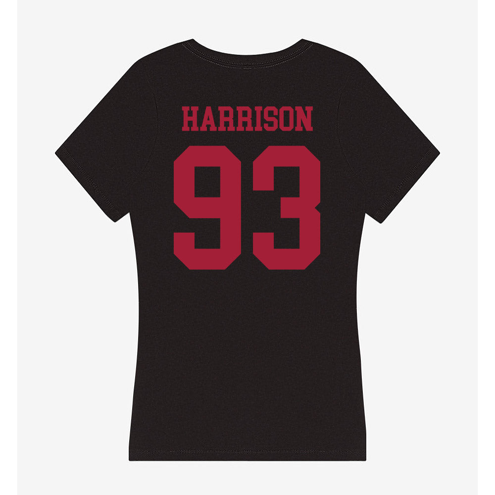 Indiana - NCAA Football : Robby Harrison - Women's V-Neck T-Shirt-1