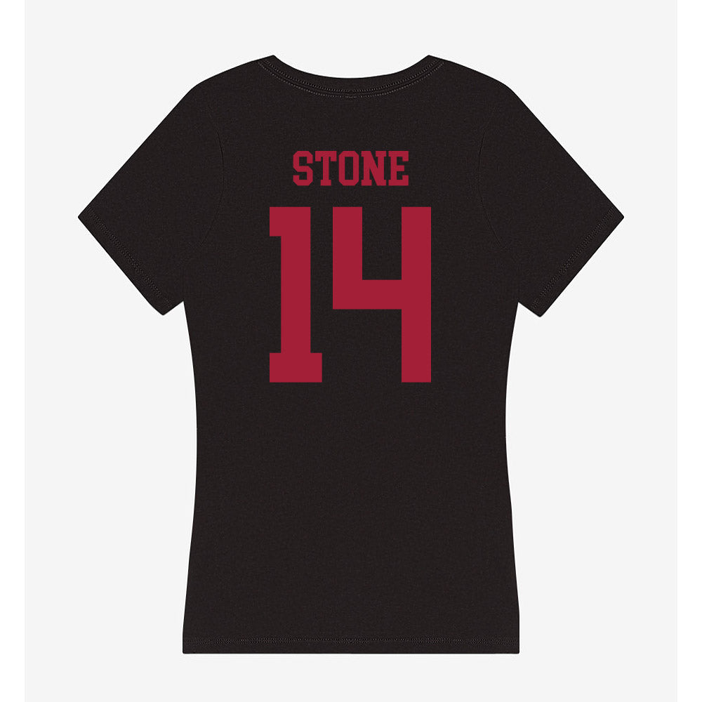 Indiana - NCAA Softball : Sarah Stone - Women's V-Neck T-Shirt-1