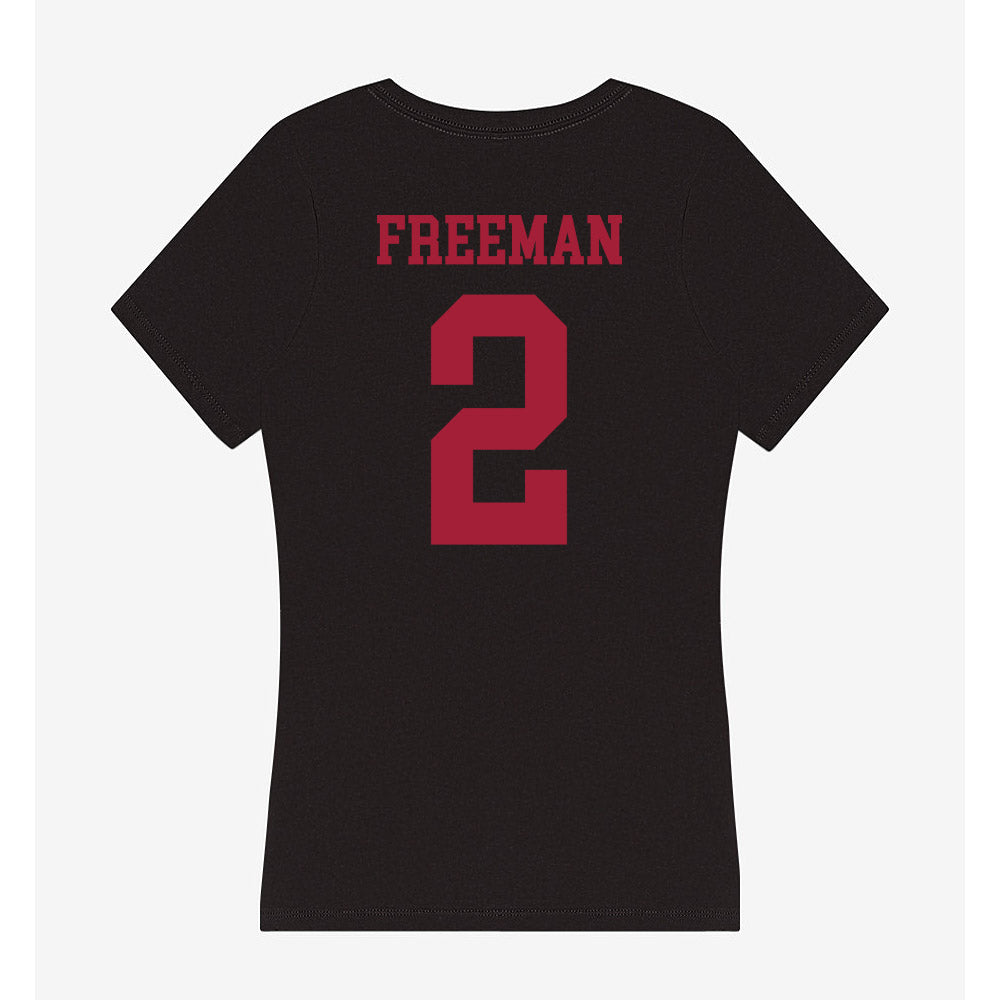Indiana - NCAA Women's Volleyball : Avery Freeman - Women's V-Neck T-Shirt-1