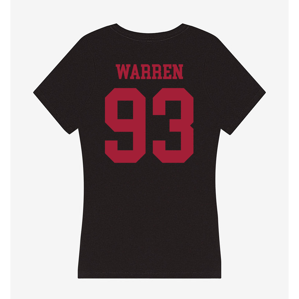 Indiana - NCAA Football : Quinn Warren - Women's V-Neck T-Shirt-1