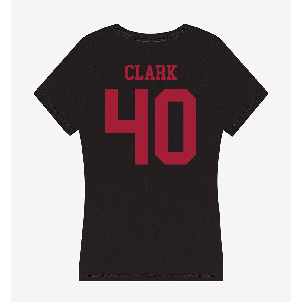 Indiana - NCAA Football : Quentin Clark - Women's V-Neck T-Shirt-1