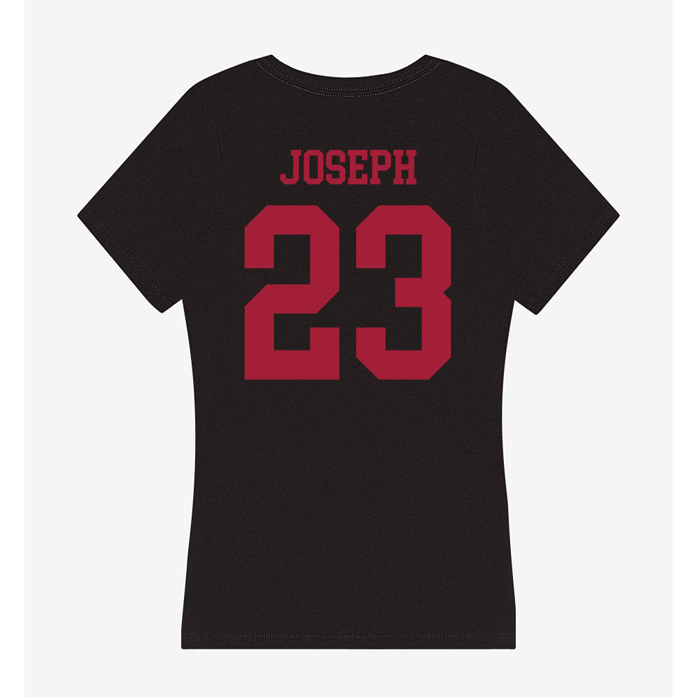 Indiana - NCAA Men's Soccer : Noah Joseph - Women's V-Neck T-Shirt-1