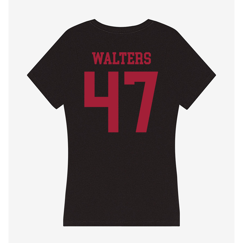 Indiana - NCAA Football : Finn Walters - Women's V-Neck T-Shirt-1